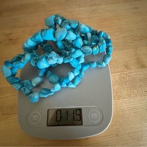 Howlite Turquoise bead strand necklace